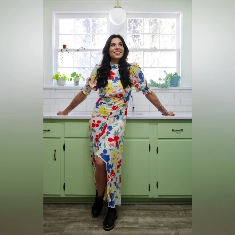 RIXO Floral Dress - Picture 9 of 13